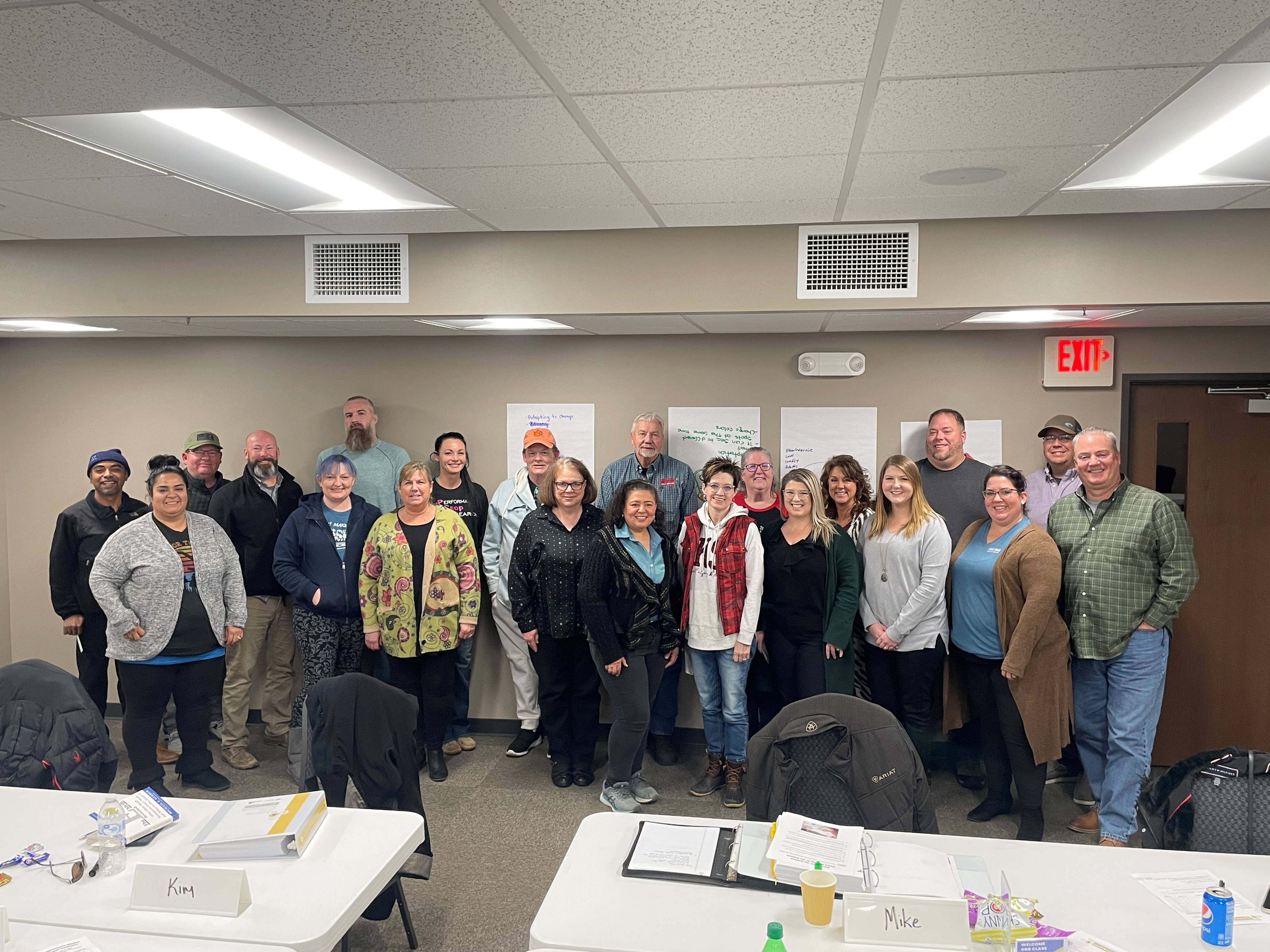 Group photo of the people who participated in the Spring 2022 Growing Rural Businesses Training in Great Bend.
