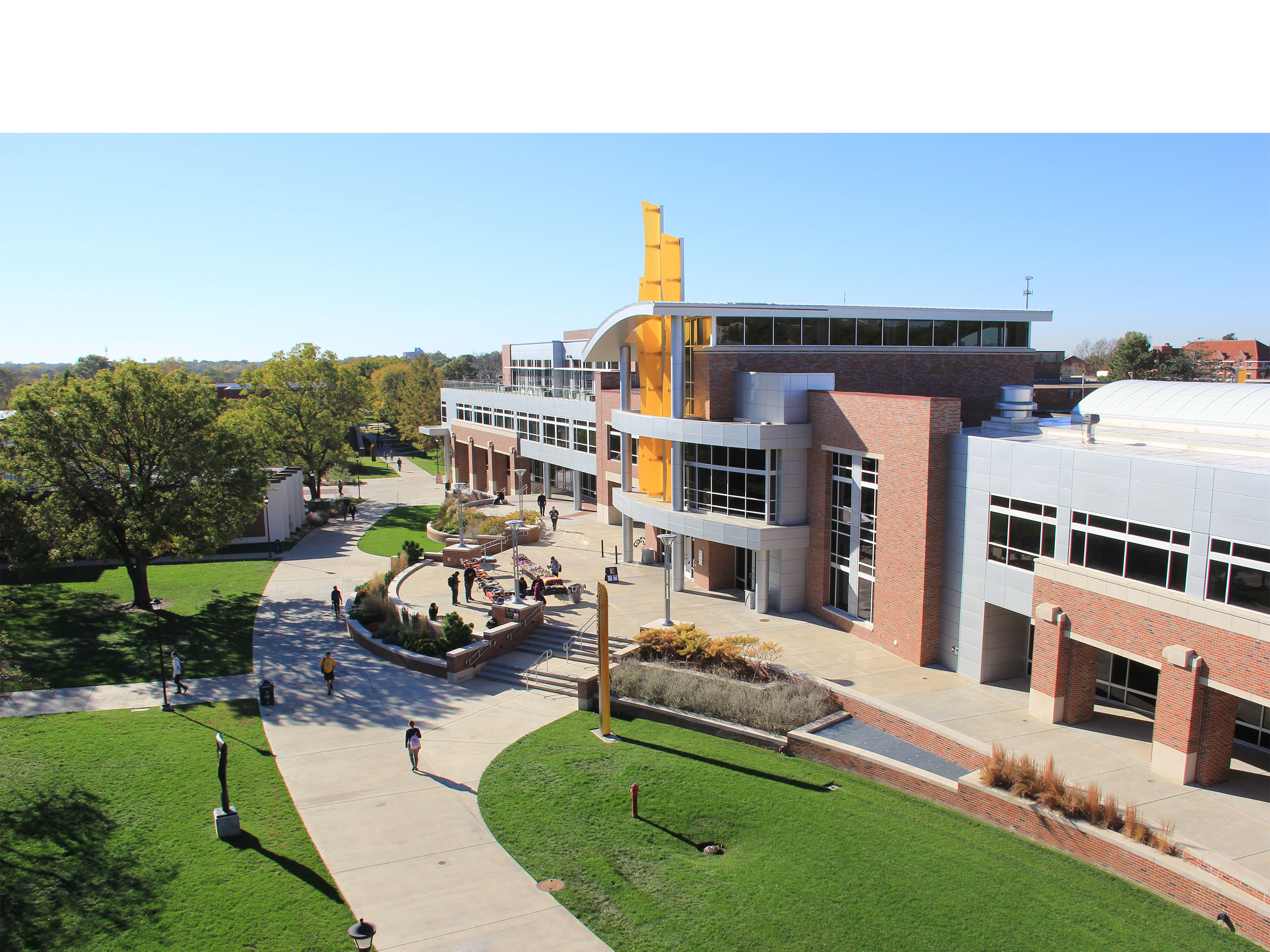 A view of the Rhatigan Student Center at Wichita State University.