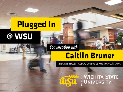 A conversation with Caitlin Bruner Students Walking in Student Center