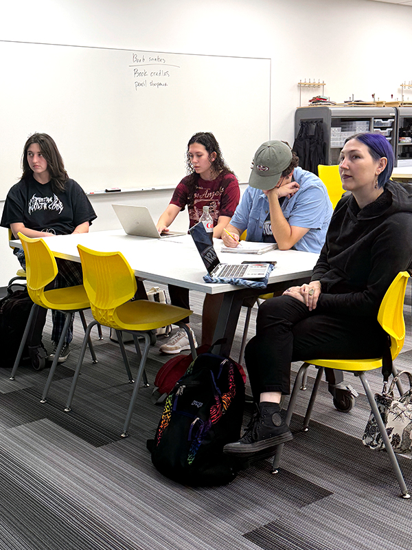 Students sitting in English Career Seminar Students sitting in English Career Seminar