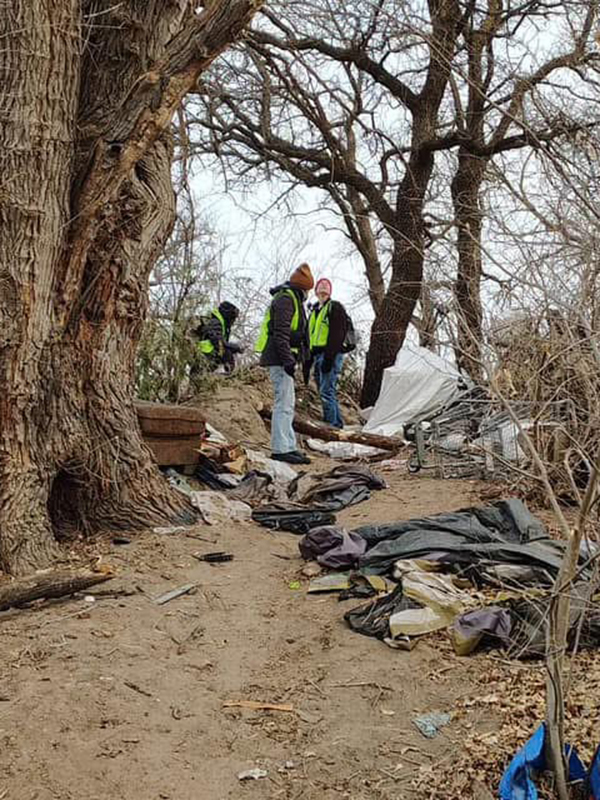 Donna Tran working Donna Tran works at her United Way of the Plains Continuum of Care Internship helping those experiencing homelessness.