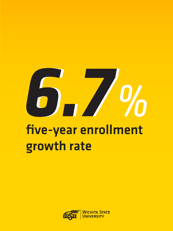 Infographic: 6.7 percent five-year enrollment growth rate
