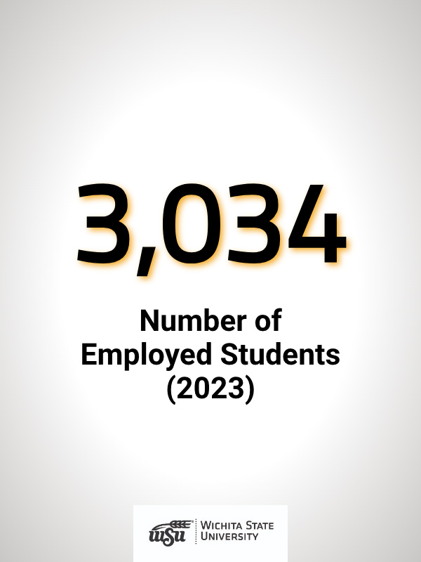 Number of Employed Students 2023 - 3,034
