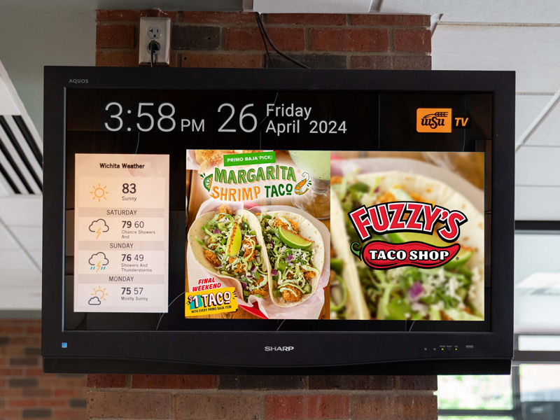 WSU digital signage