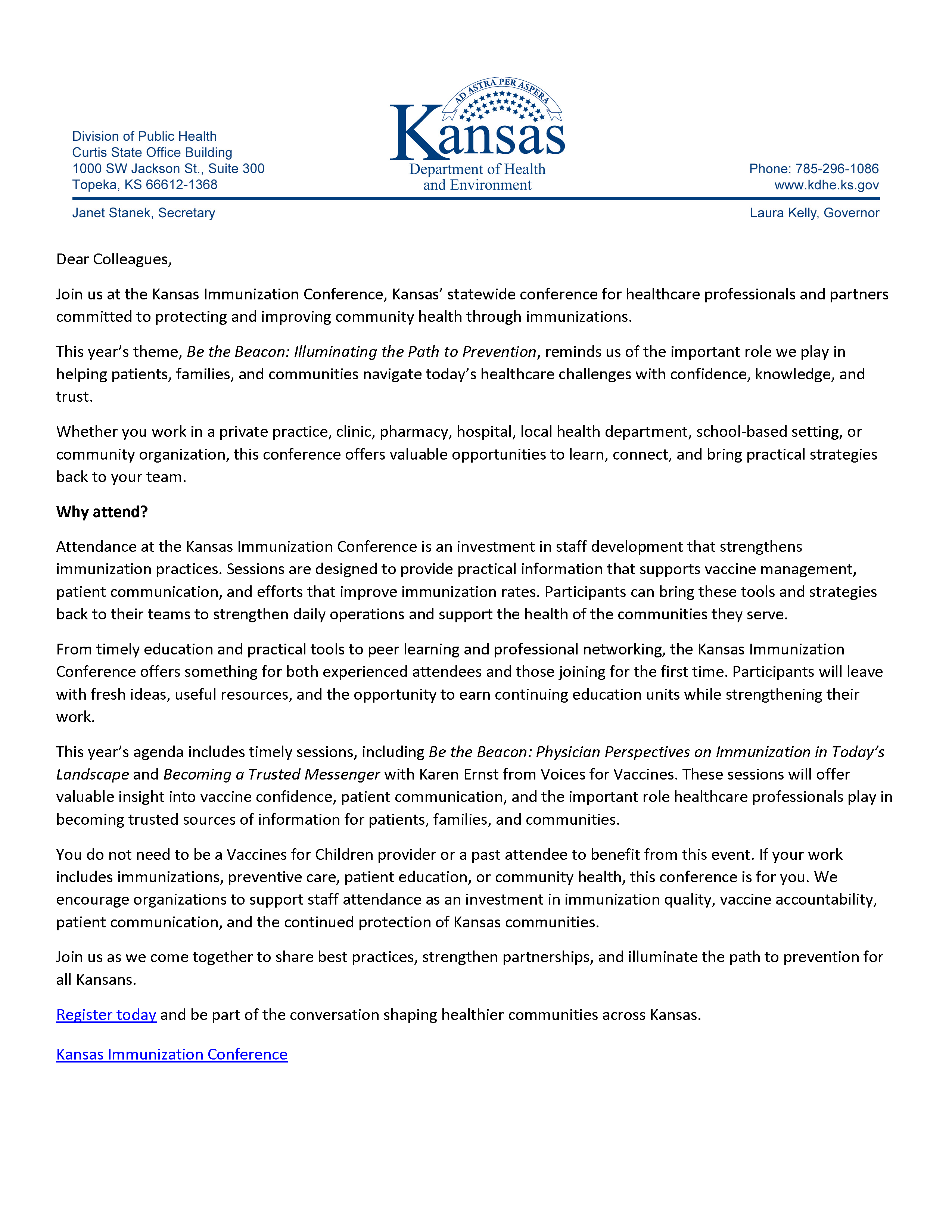 26 KIP Letter of Support