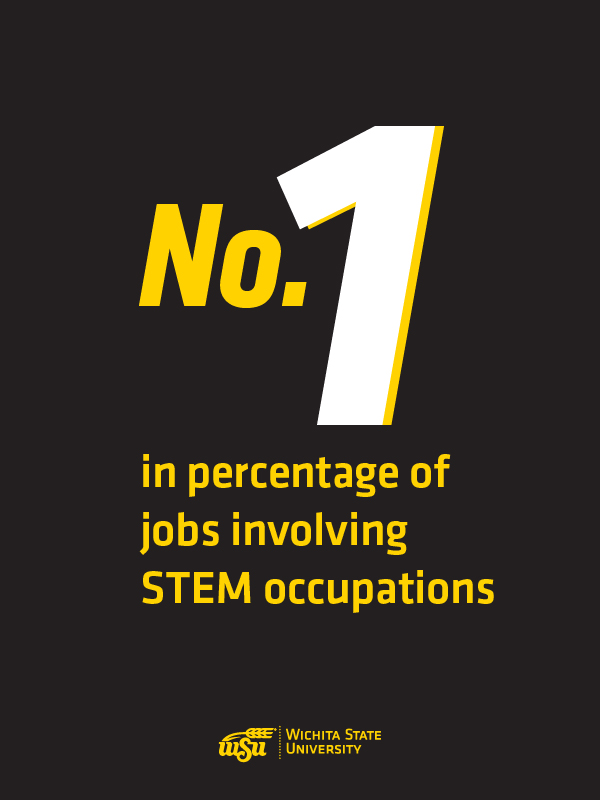 No. 1 in percentage of jobs involving STEM occupations