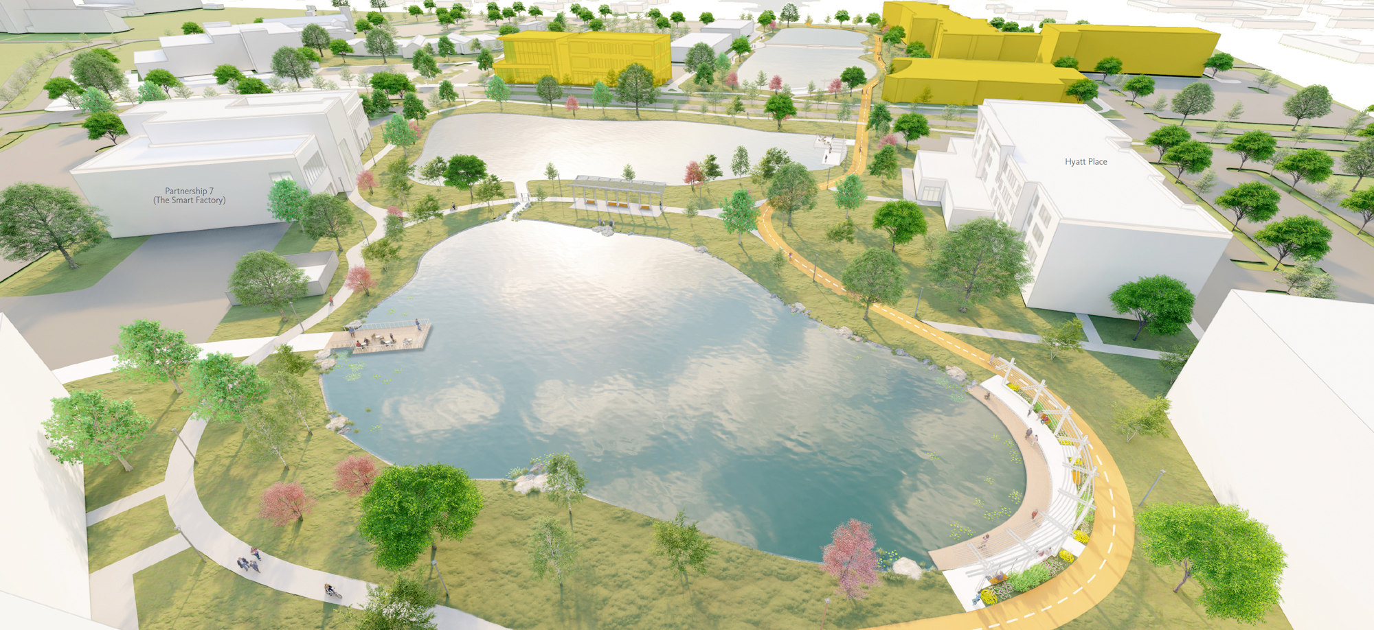 Innovation Campus aerial rendering