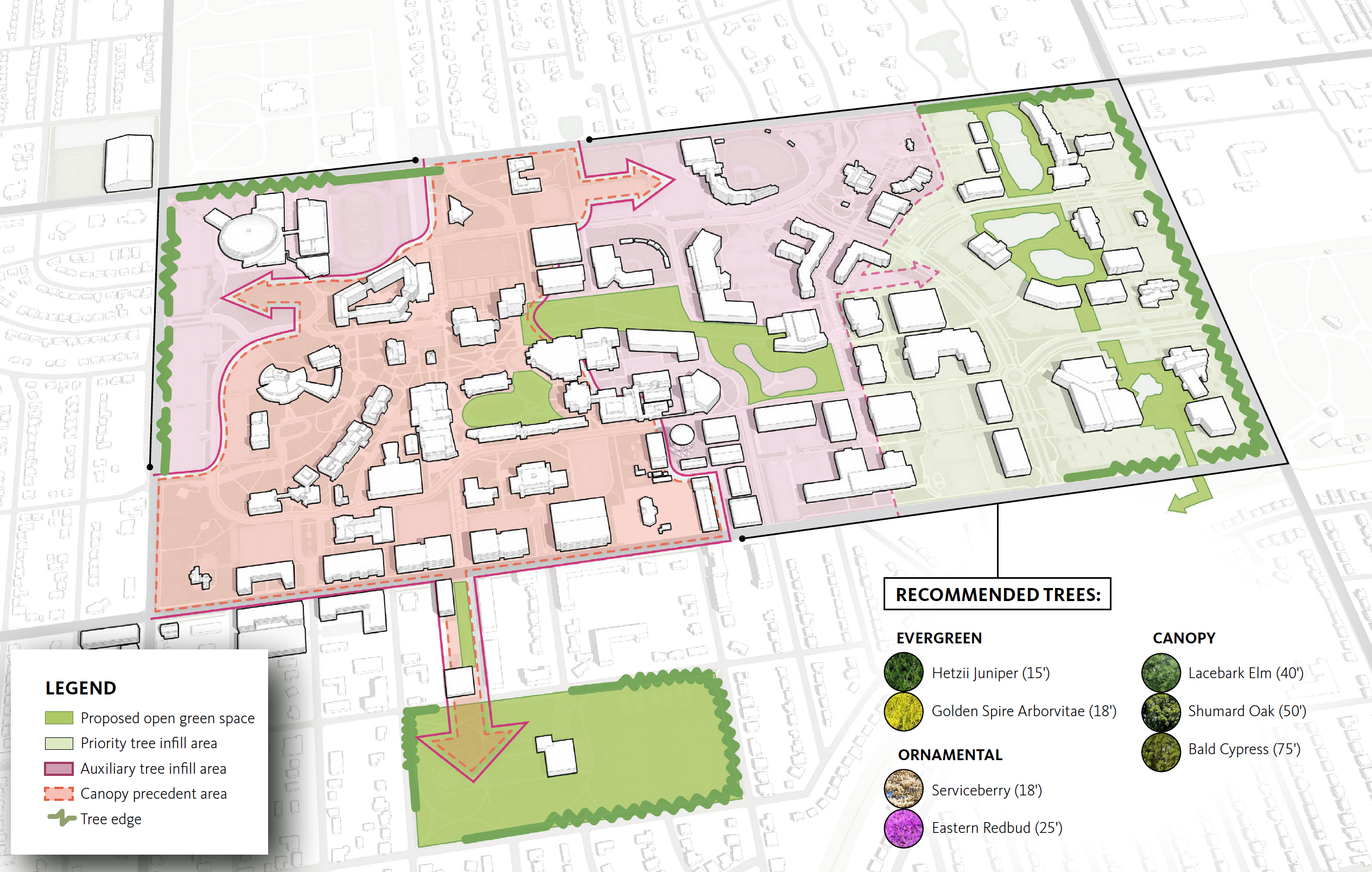 Campus greenspaces map