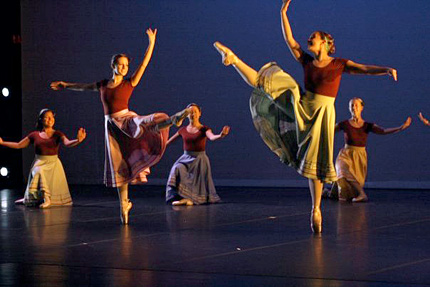 Dancers perform for the 2009 Kansas Dance Festival. Various university programs come together each year for the two-day Kansas Dance Festival hosted at Wichita State.