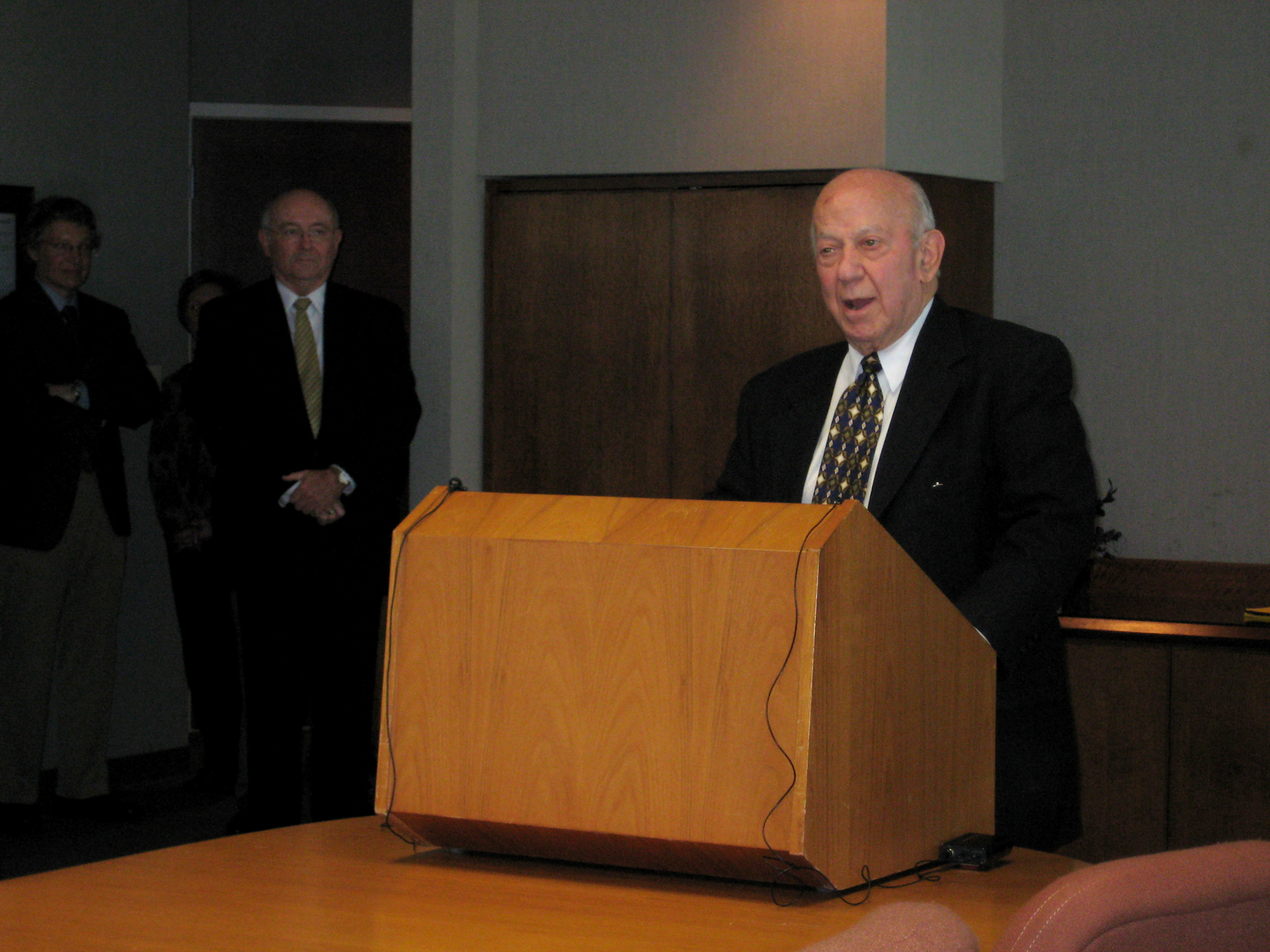 WSU President Don Beggs talks at the opening of WSU South Campus on Friday, March 14.