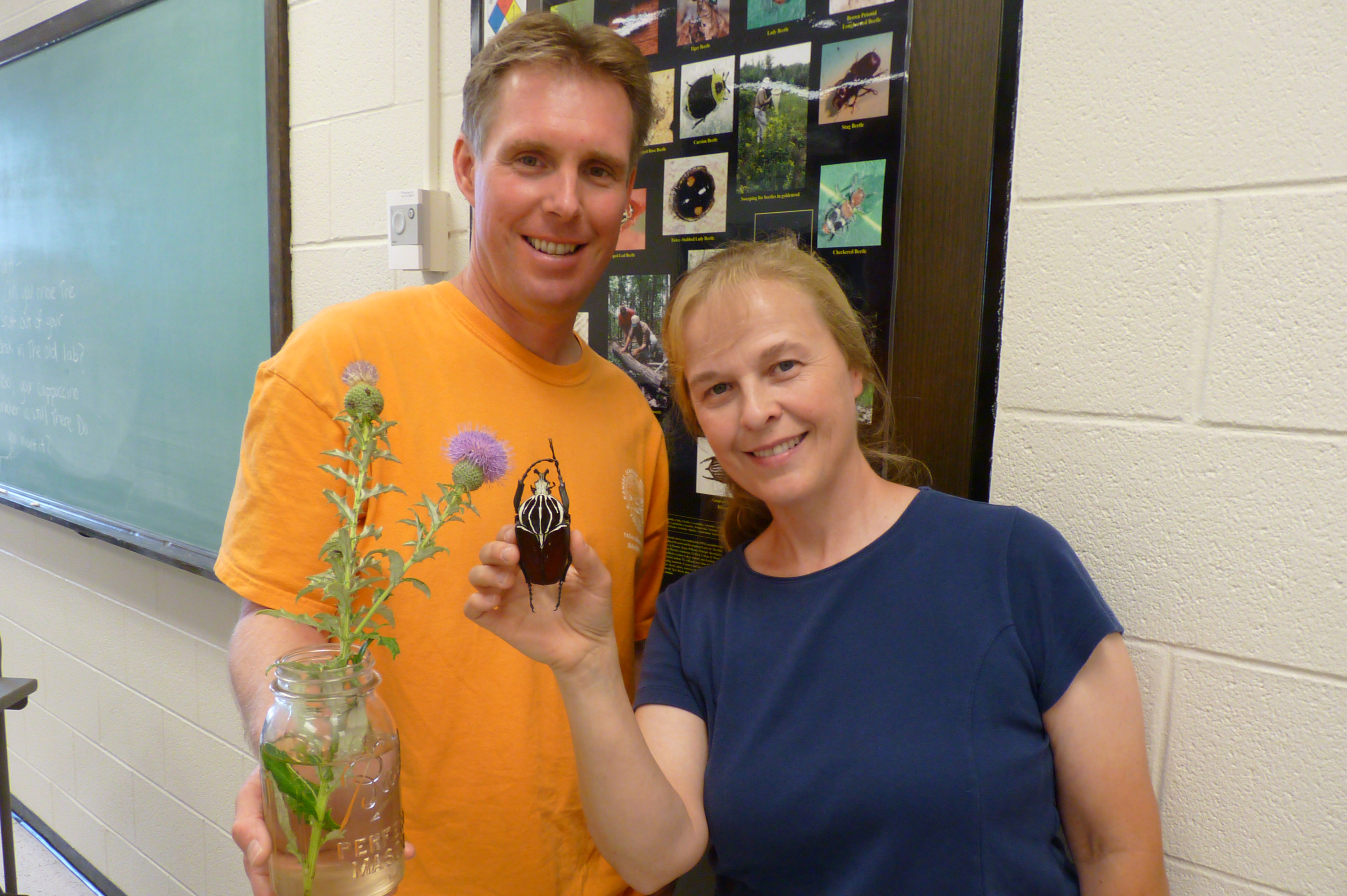 Leland Russell, left, and Mary Liz Jameson.