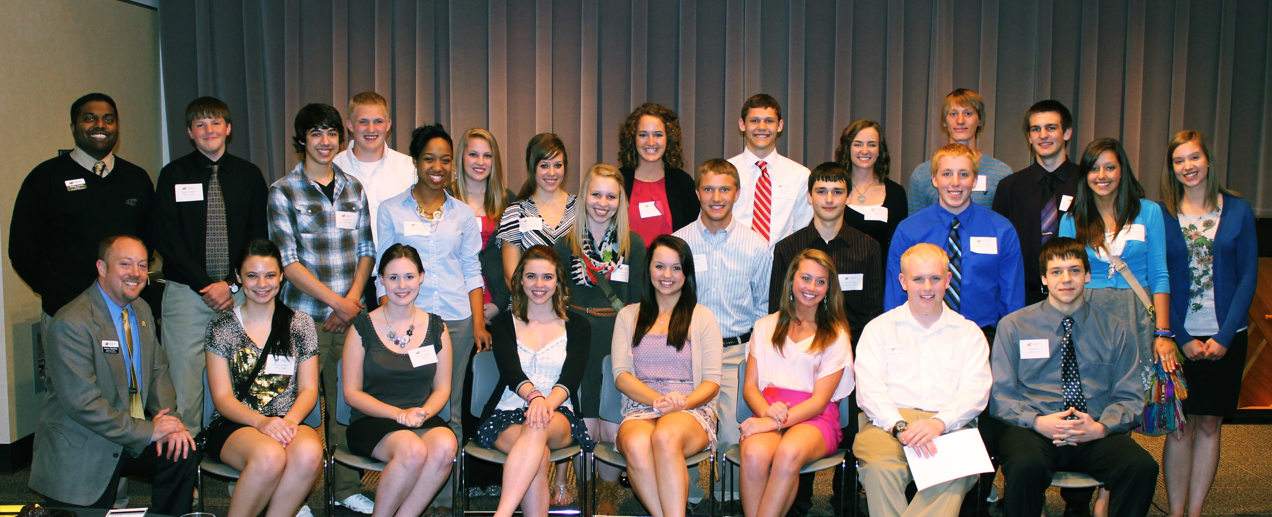 The third Shocker Leadership Academy class with program leaders.