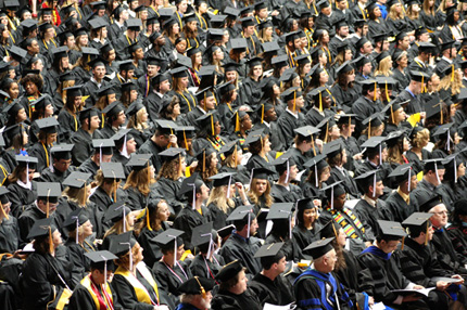 Wichita State's spring graduation is set for Friday and Saturday, May 16-17, at Charles Koch Arena.