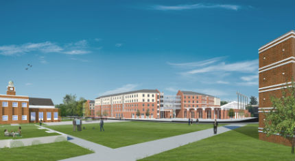 The new residence hall, slated for completion in August 2014, will be named Shocker Hall.