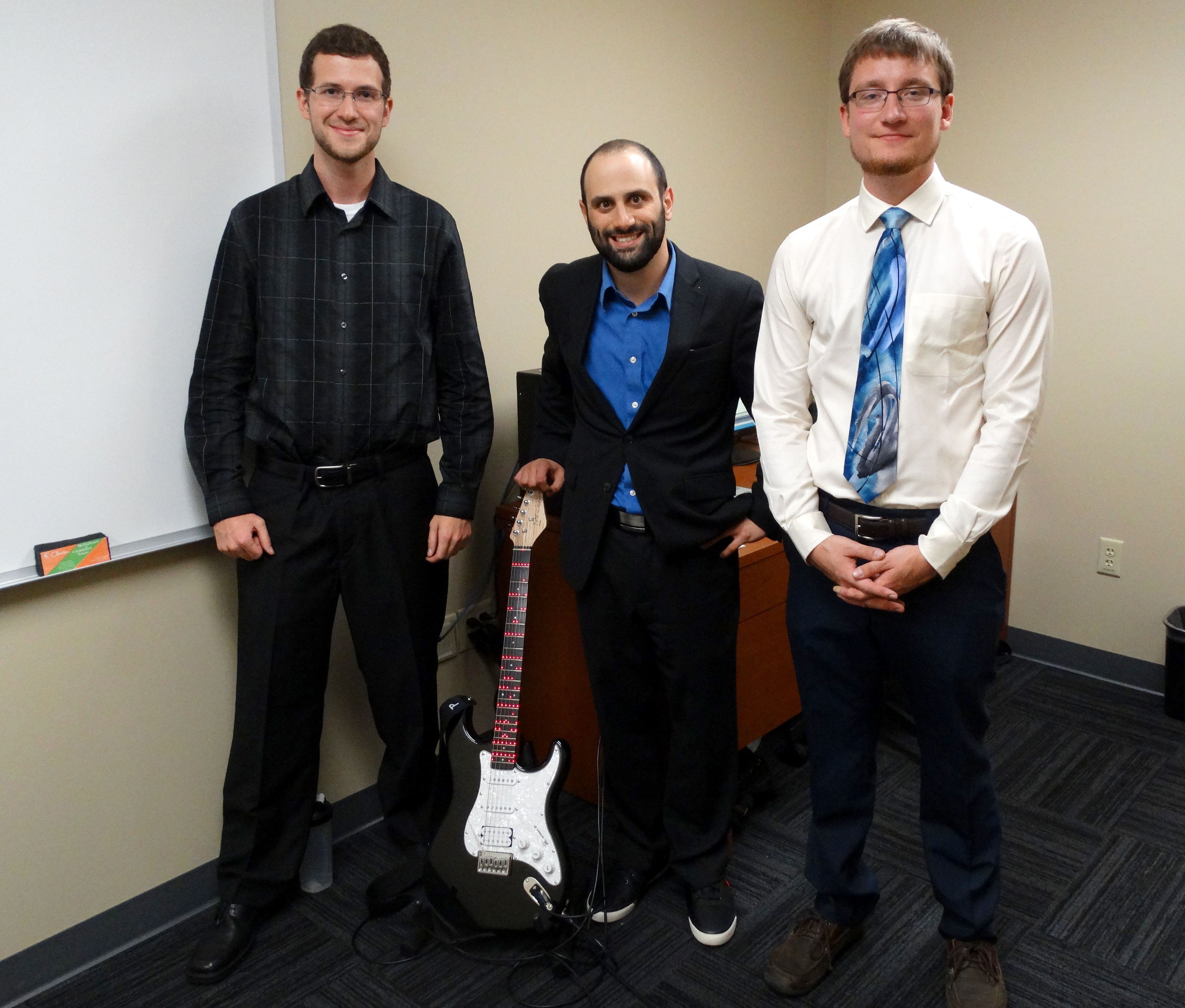 Brady Patzer, left, Joseph Keebler and Dustin Smith.