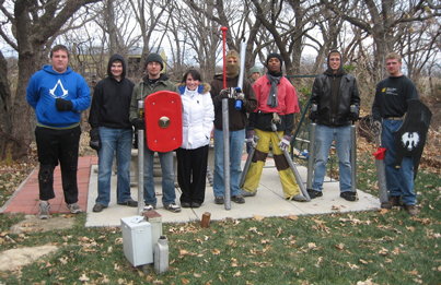 Nerd Union members (from left): Forrest Jenkins, Chandler Bolen, Alex Pennington, Ally Guerrero, Colby Camp, Naaman Williams, Parker Amos and Reid Owen.