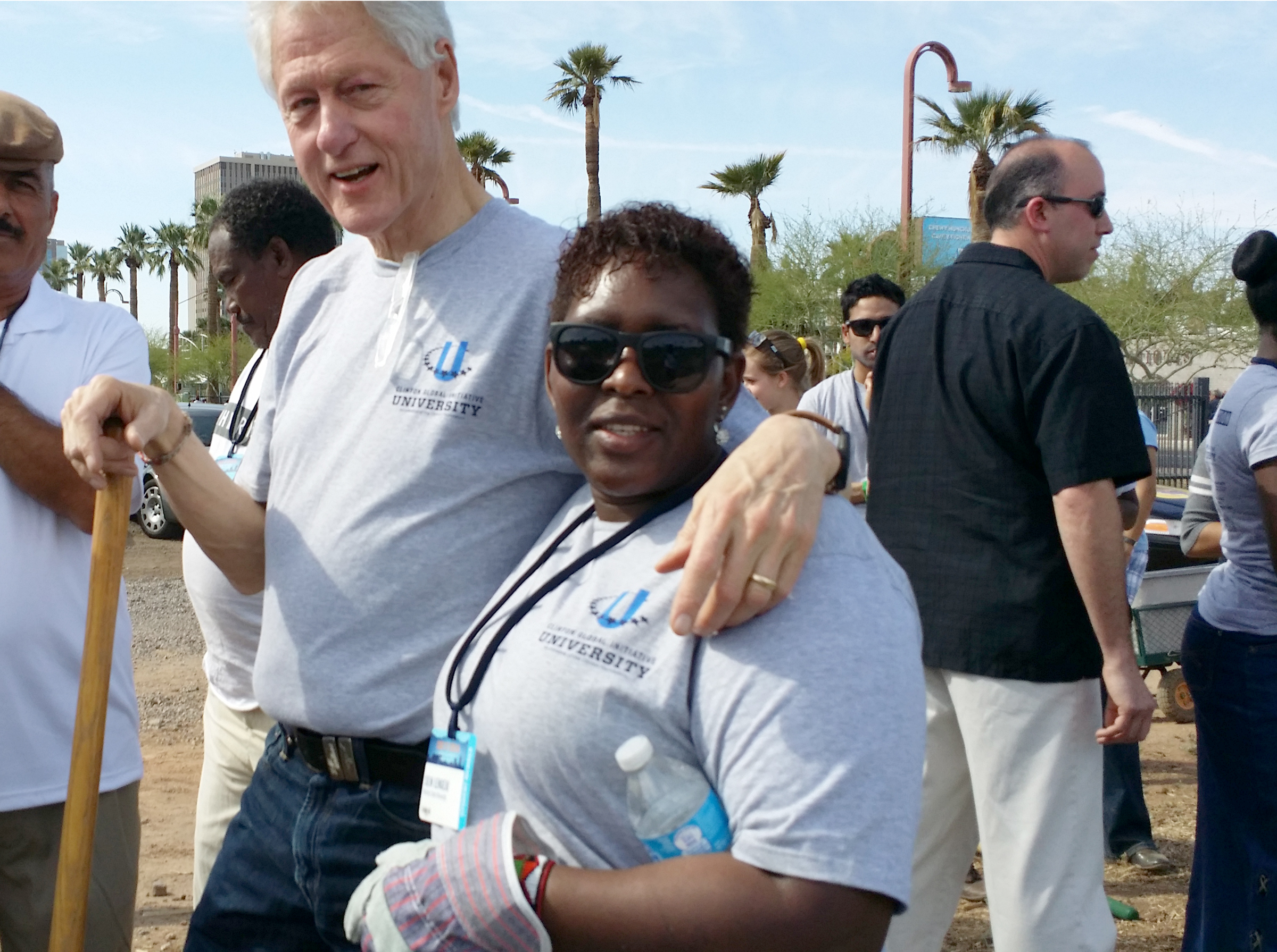 Sein Lengeju met President Bill Clinton this past March when she was invited to take part in the Clinton Global Initiative.