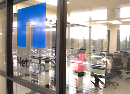 California-based NetApp's collaboration with Wichita State University is underway with equipment and space on the second floor of Beggs Hall.