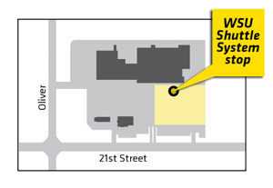 21st and Oliver parking lot map