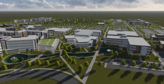 This master plan shows a vision that could produce more than a dozen new buildings at WSU during the next 20 years.