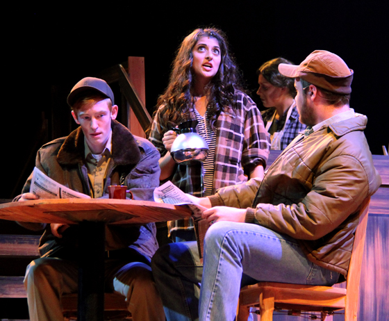 Musical theater major Hannah Fernandes, center, sings in the role of 