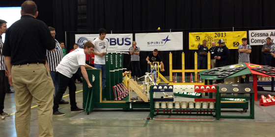 The 16th Annual Kansas BEST robotics competition takes place 9 a.m.-4 p.m. Saturday, Oct. 25, in Hartman Arena.