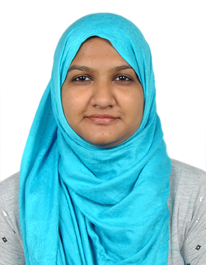 Zoya Khan, graduate student.