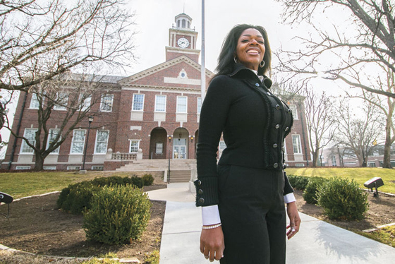 Nisha Jackson, mother of three with a master's degree from WSU, has come from Section 8 to make herself CEO-certified with help from Student Support Services.