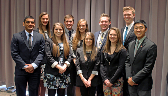 Ten high school seniors were named finalists for the 2015 Harry Gore Memorial Scholarship at Wichita State.