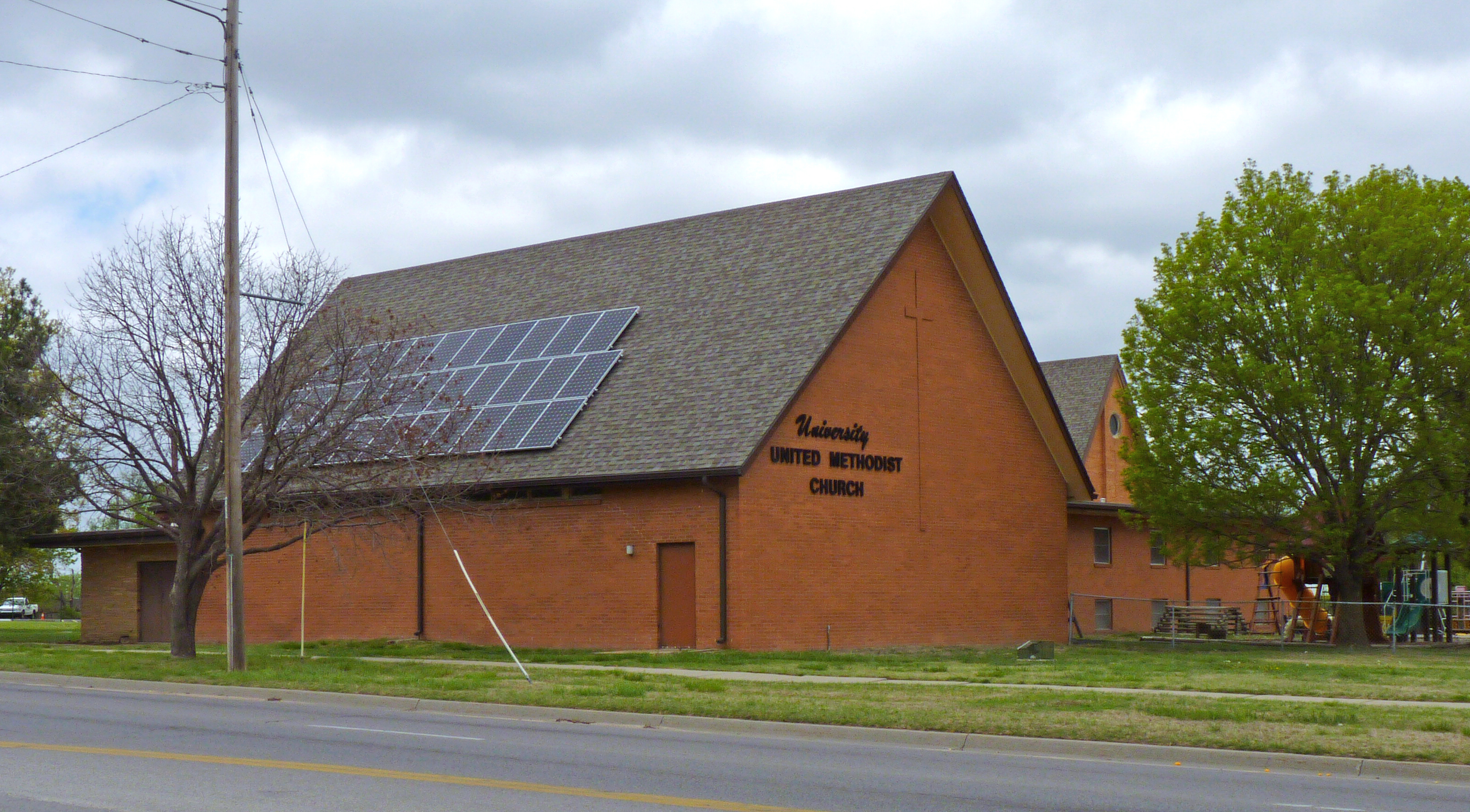 Wichita State University's College of Engineering and University United Methodist Church on April 22 will dedicate a new roof-top solar array on the church located across the street from the WSU campus.