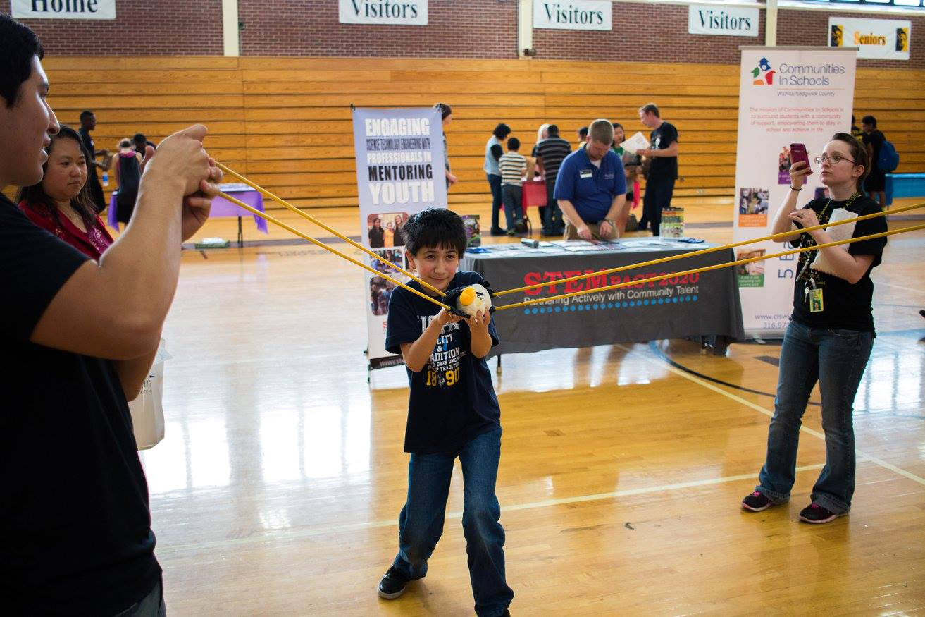 Collaboration between Spirit AeroSystems, Wichita Public Schools and STEMpact2020 allowed students a chance to do hands-on science activities with Spirit employees at an event held at Southeast High School last month.