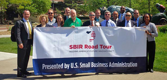 Federal and state program managers representing $2.5 billion in early-stage funding met with more than 125 individuals interested in SBA FAST funding opportunities during the SBIR Road Tour at Wichita State in April.