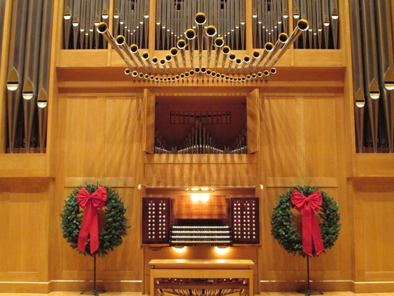 Wichita State University's 6th annual holiday organ concert featuring associate professor of organ Lynne Davis will take place at 5:15 p.m. Monday, Nov. 23, in Wiedemann Hall.