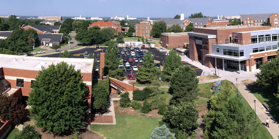 Wichita State University is seeking Kansas Board of Regents approval on plans to build a parking structure  immediately south of the Rhatigan Student Center.