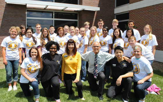 Prospective students are invited to participate in Dental Day, learning and practicing current dental techniques.