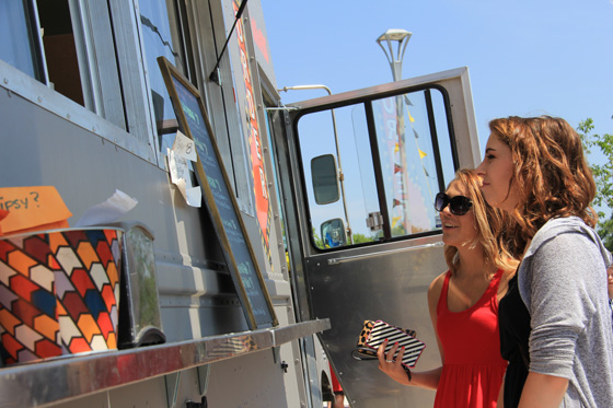 The Food Truck Plaza at Wichita State is now open for business.