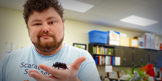 Wichita State University graduate student Josh Dunlap hopes to stop the spread of destructive beetles that are killing coconut trees in Hawaii.