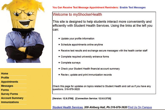 New for the fall semester, Wichita State students now have access to a variety of health services through a 24-hour patient web portal.