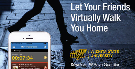 The new Rave Guardian app gives students, faculty and staff on Wichita State's campus another layer of safety.