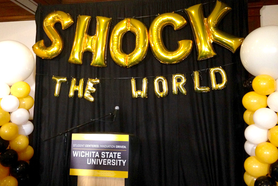 The Wichita State University Foundation announced a $250 million fundraising campaign, Shock the World.