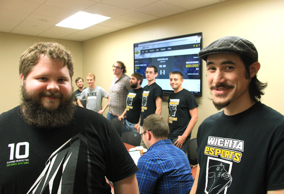 Jason Bergkamp, left, and Ramsey Jamoul with Wichita eSports plan to host three events throughout the year and expect to have at least 12,000 in attendance.