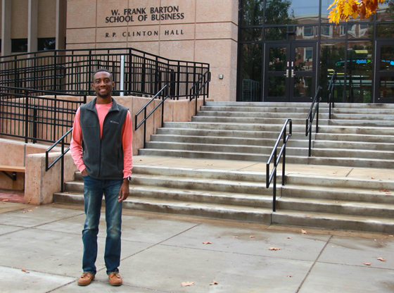 Wichita State University sophomore Marshall Johnson pursues academic success while leading by example in student organizations.