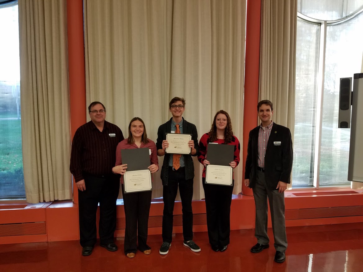 From left, Greg Novacek, Marina Pebley, Matthew Miller, Callie Lemon and Daniel Bergman