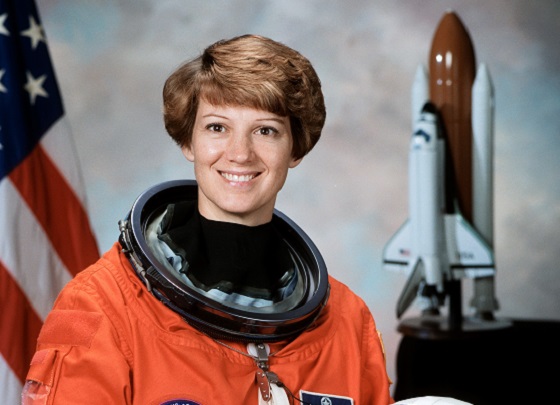 Astronaut Colonel Eileen Collins, the first woman to pilot and command an American Spacecraft, will speak on 