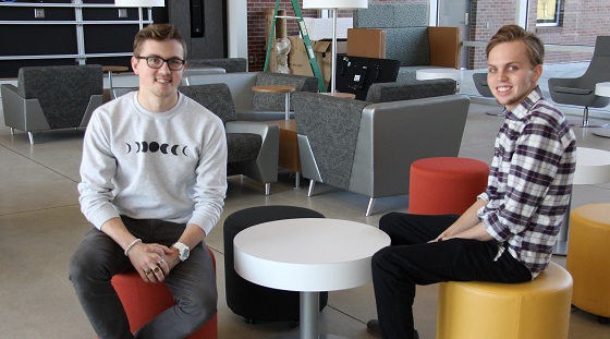 Wichita State students Jared Goering and Spencer Steinert submitted an idea for a wearable electrical engineering and coding education device to the Ozy Genius Awards.