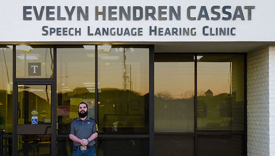 Tony Perez has made significant progress overcoming his TBI by attending speech therapy at the Speech-Language-Hearing Clinic at Wichita State.