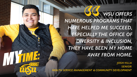 Senior Josh Villa says the Office of Diversity and Inclusion at Wichita State has been his home away from home.