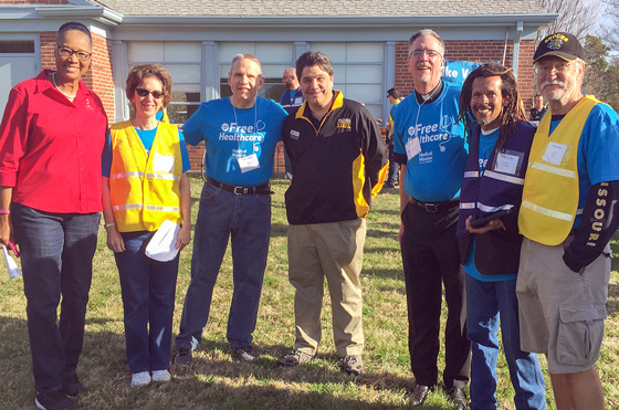 Leaders from Via Christi Health, Wichita State University and the City of Wichita collaborated to put on the Medical Mission at Home event.