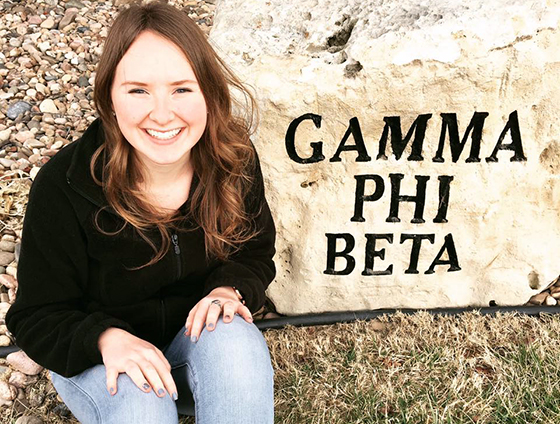 Before graduating this May, Strategic Communication major Emily Mullins already had a full-time job lined up working for Gamma Phi Beta International.