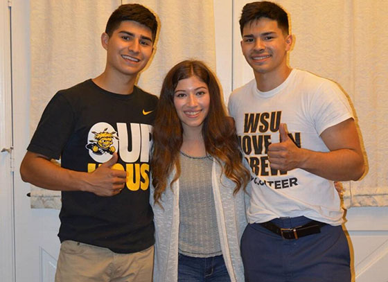 Ernie Cisneros, left, Jocelyn Galicia and Jose Cisneros started Mobile Car Tune, an automotive maintenance business that comes to customers, in 2016.